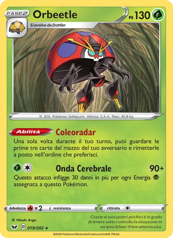 Orbeetle, Spada e Scudo Nº 19