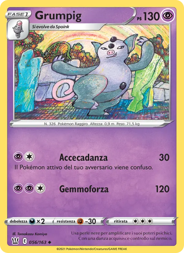 Grumpig, Stili di Lotta Nº 56