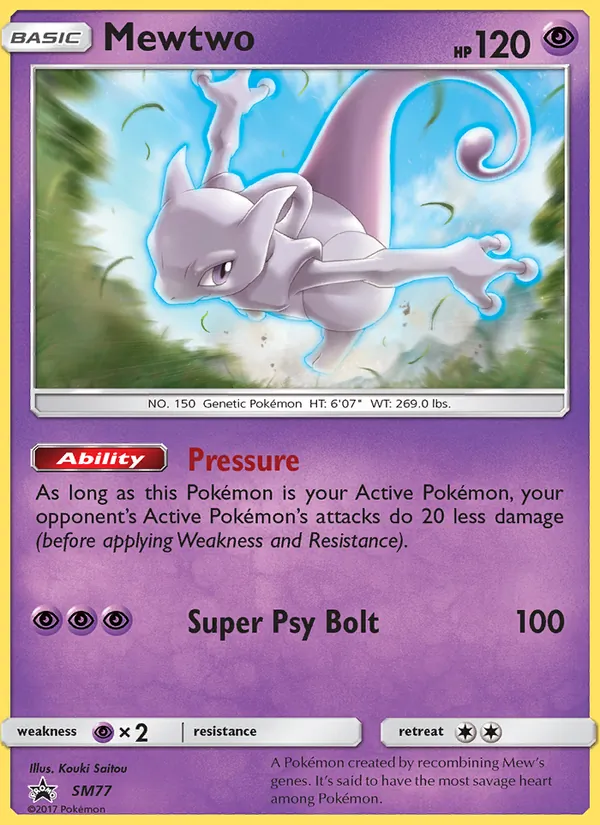 Mewtwo, SM Black Star Promos Nº SM77