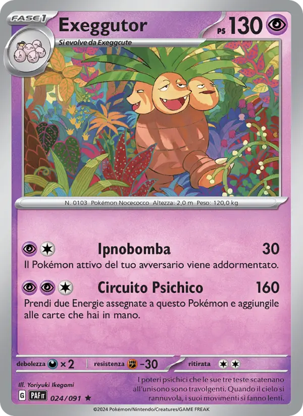 Exeggutor, Destino di Paldea Nº 024