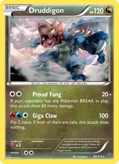 Druddigon, Steam Siege Nº 83 Normal