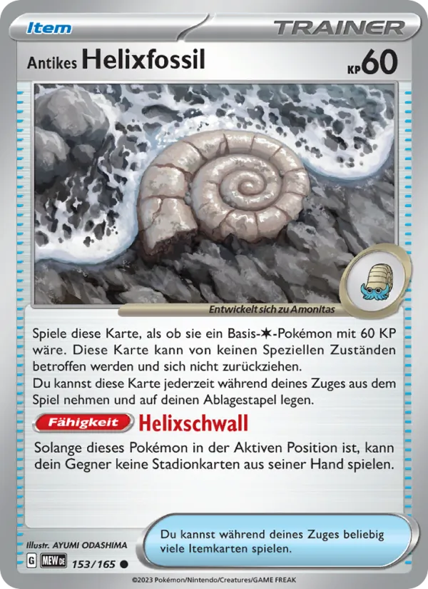 Antikes Helixfossil, 151 No. 153