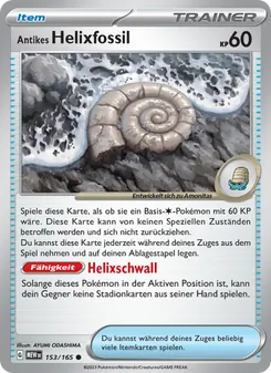 Antikes Helixfossil, 151 Nº 153 Normal