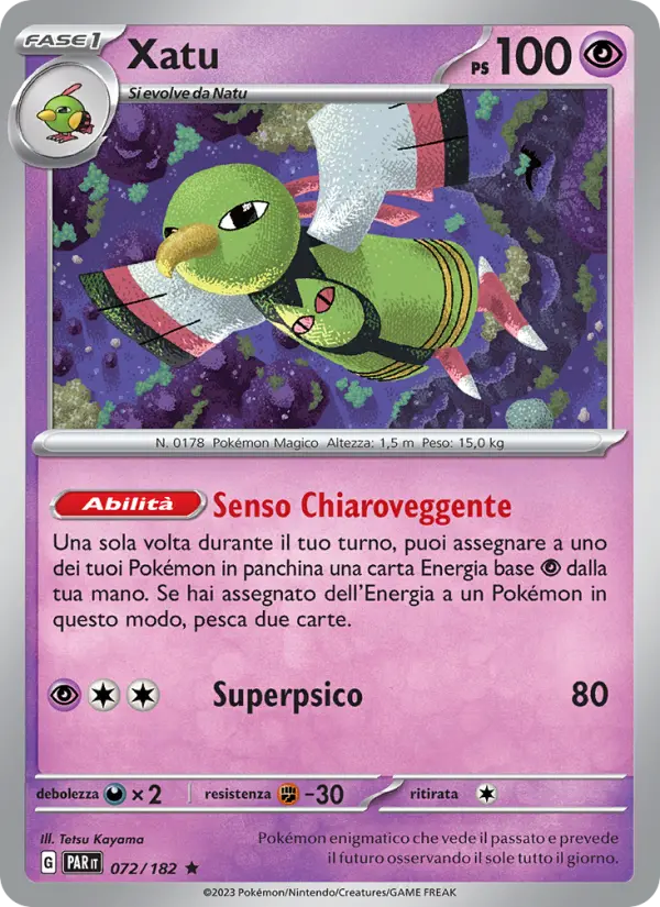 Xatu, Paradosso Temporale No. 072