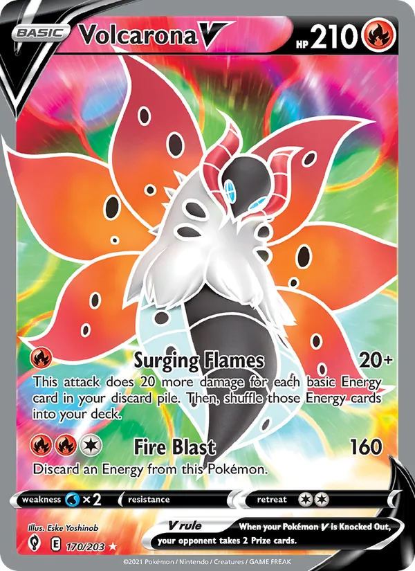 Volcarona V, Evolving Skies No. 170