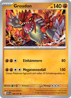 Groudon, Erhabene Helden No. 108 Holo