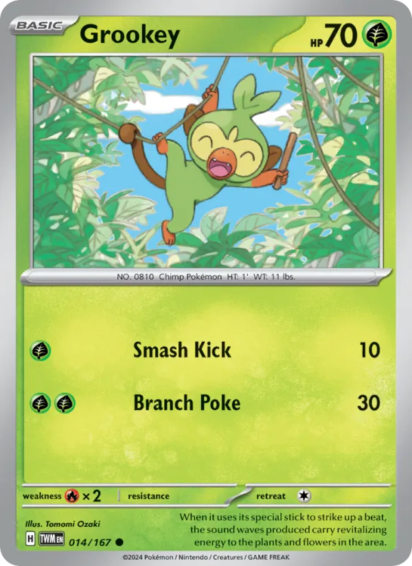 Grookey, Twilight Masquerade Nº 014