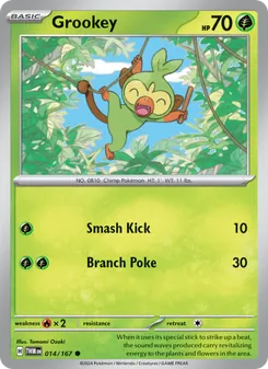Grookey, Twilight Masquerade No. 014 Normal