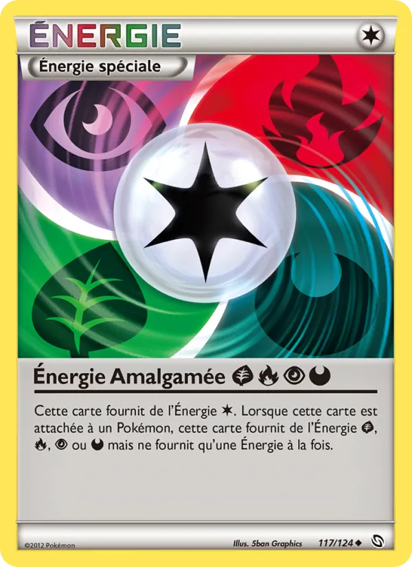 Énergie Amalgamée GrassFirePsychicDarkness, Dragons Éxaltés Nº 117