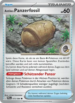 Antikes Panzerfossil, Dunkelnacht No. 072 Normal