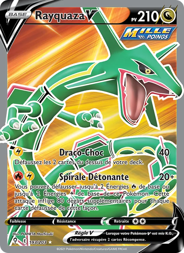 Rayquaza V, Évolution Céleste Nº 193