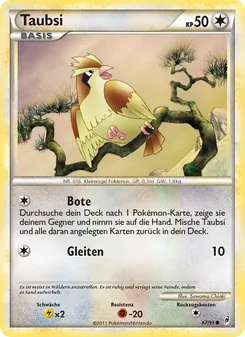 Taubsi, Ruf der Legenden Nº 67 Normal