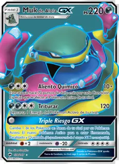 Muk de Alola GX, Sombras Ardientes Nº 138 Holo