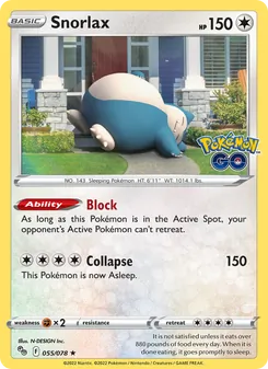 Snorlax, Pokémon GO Nº 055 Holo