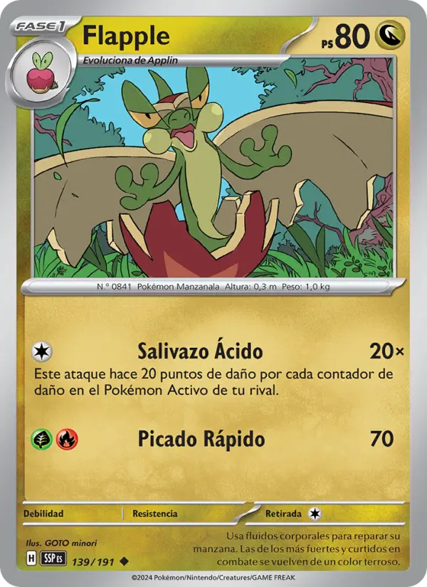 Flapple, Chispas Fulgurantes Nº 139