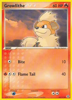 Growlithe, FireRed & LeafGreen Nº 64 Normal