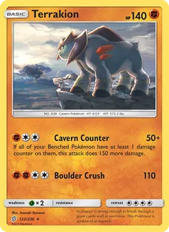 Terrakion, Unified Minds No. 122 Normal