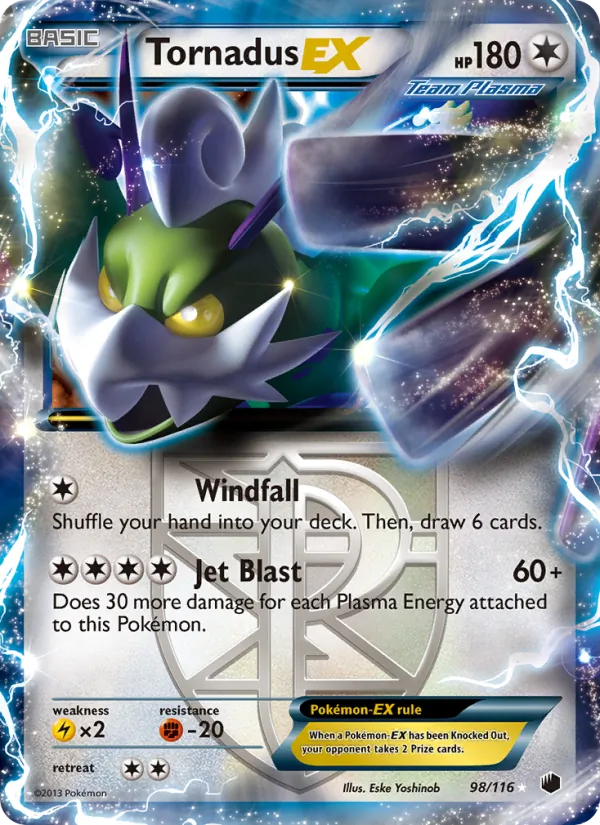 Tornadus-EX, Plasma Freeze No. 98