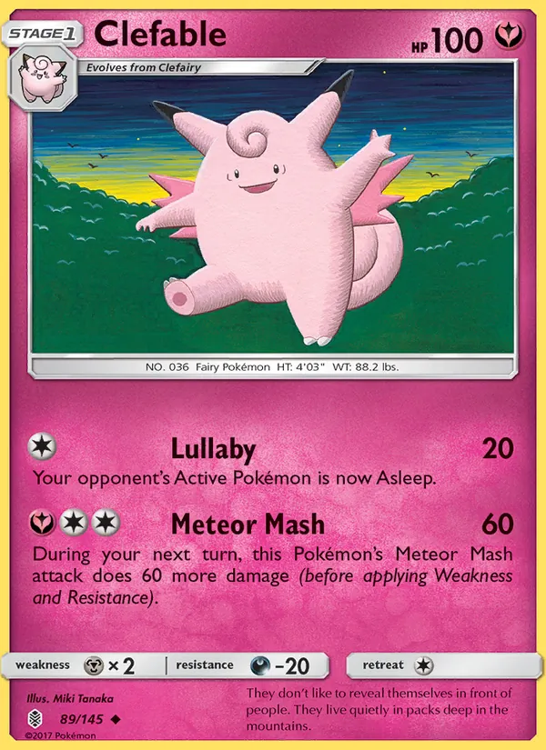 Clefable, Guardians Rising Nº 89