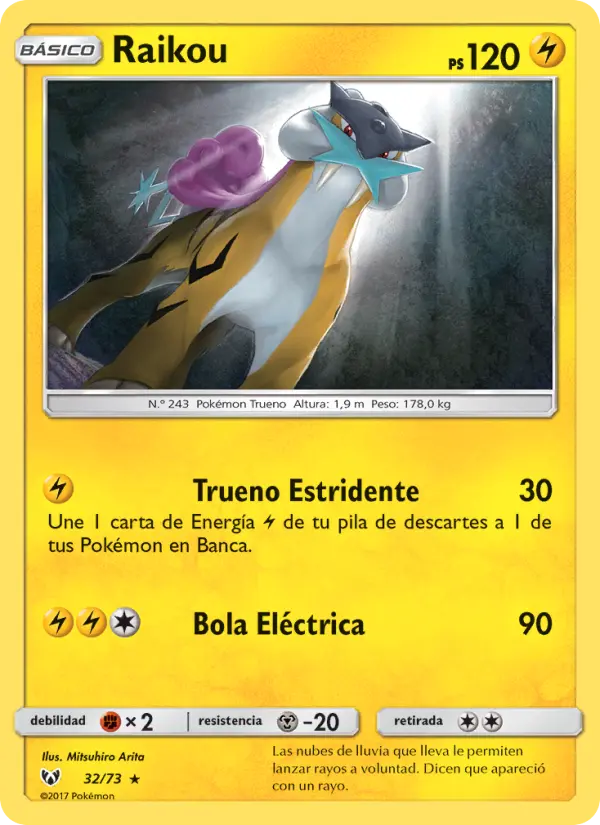 Raikou, Leyendas Luminosas No. 32