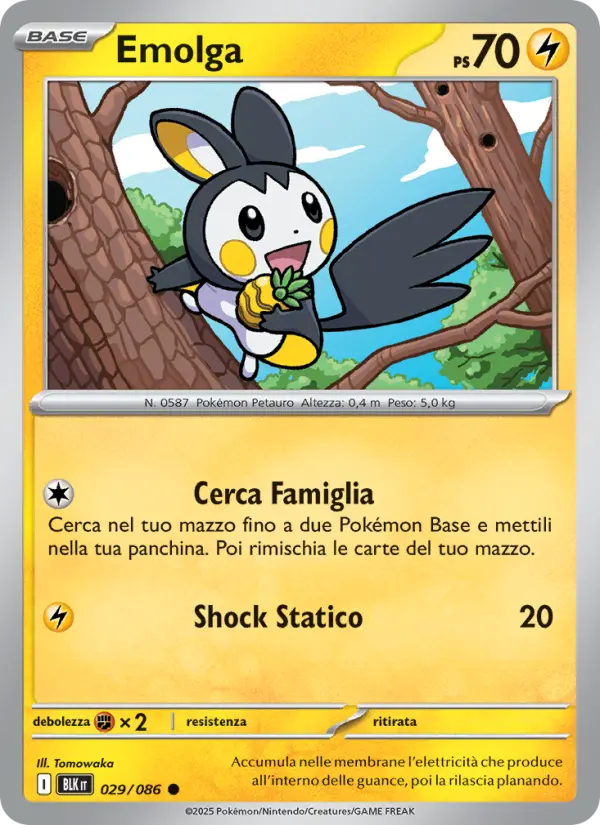Emolga, Luce Nera No. 029
