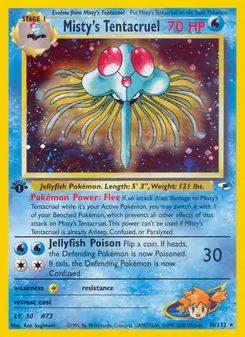 Misty's Tentacruel, Gym Heroes No. 10 Holo