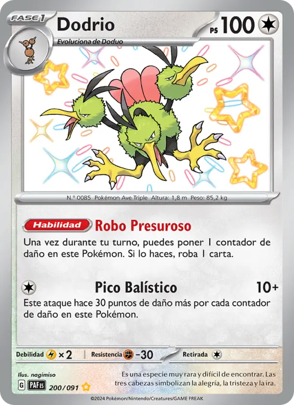Dodrio, Destinos de Paldea Nº 200
