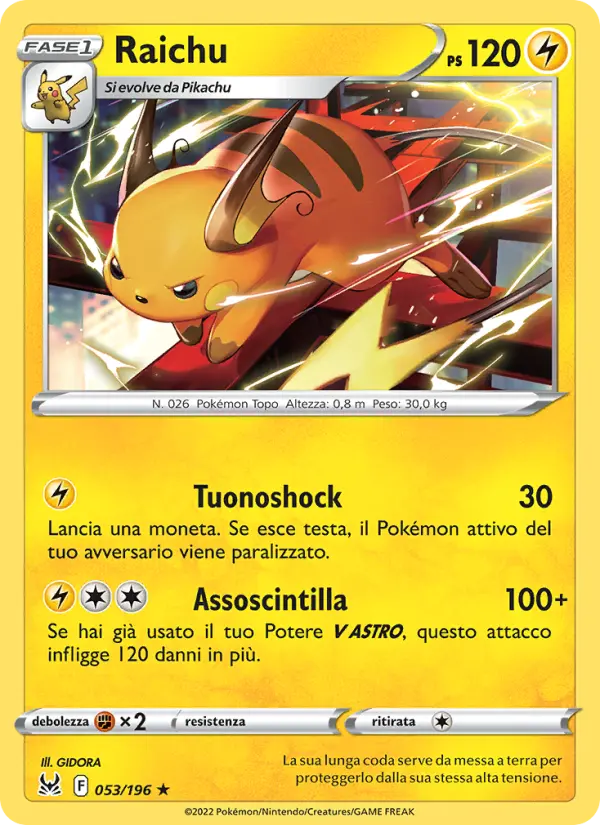 Raichu, Origine Perduta No. 053