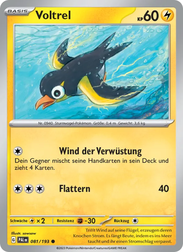 Voltrel, Entwicklungen in Paldea No. 081