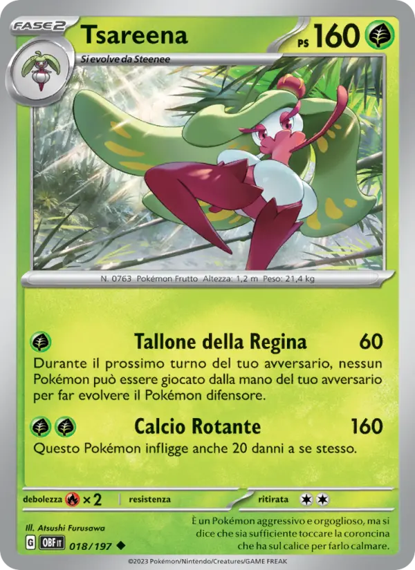 Tsareena, Ossidiana Infuocata Nº 018