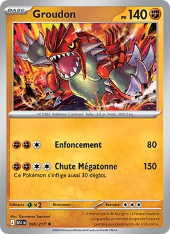 Groudon, Héros Transcendants No. 108 Holo