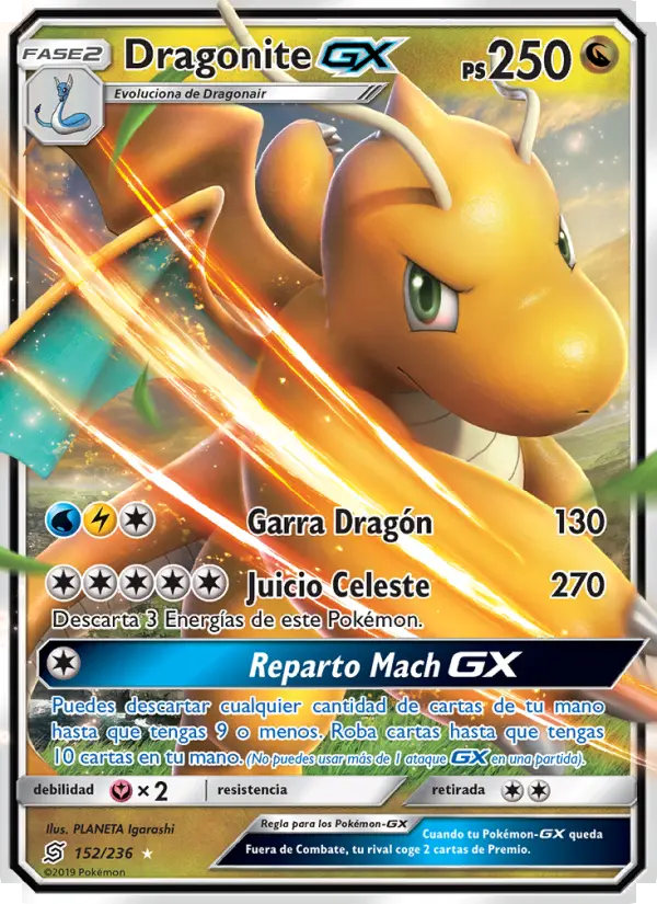 Dragonite GX, Mentes Unidas No. 152