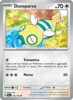Dunsparce, Evoluzioni a Paldea Nº 156 Normal