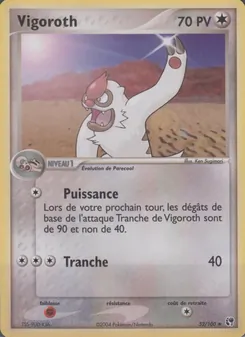 Vigoroth, EX Tempête de sable No. 52 Normal