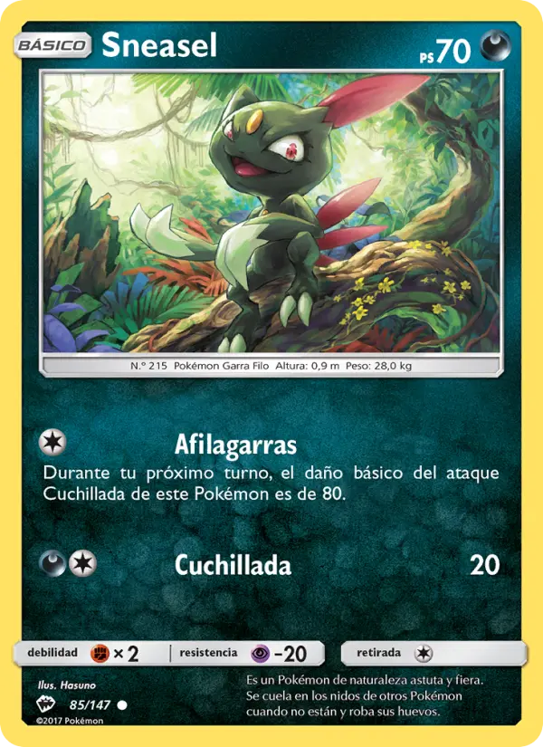 Sneasel, Sombras Ardientes No. 85