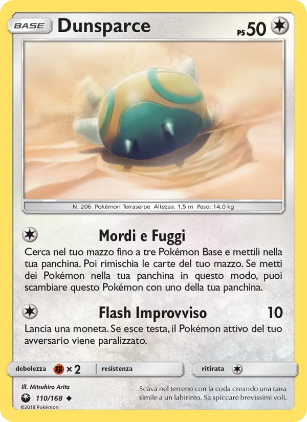 Dunsparce, Tempesta Astrale No. 110