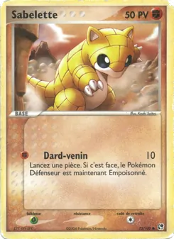 Sabelette, EX Tempête de sable No. 75 Normal