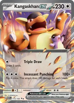 Kangaskhan ex, 151 Nº 115 Holo