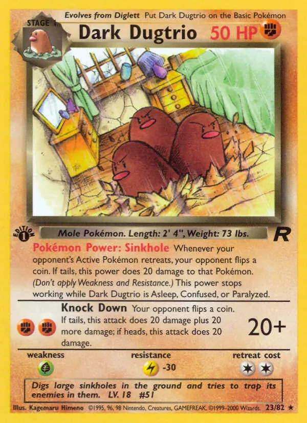 Dark Dugtrio, Team Rocket No. 23