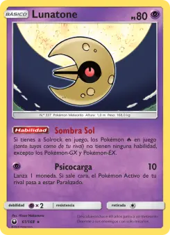 Lunatone, Tormenta Celestial Nº 61 Normal