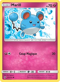 Marill, Tonnerre Perdu Nº 135 Normal