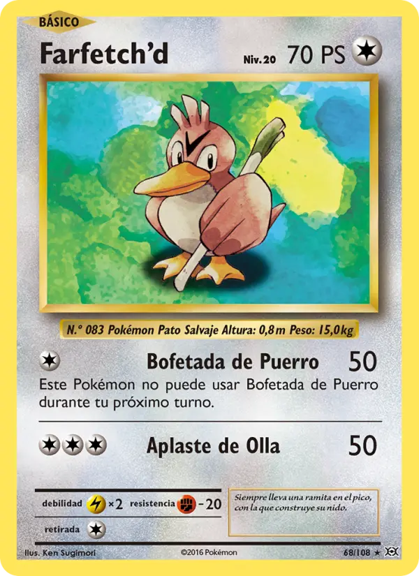 Farfetch'd, Evoluciones No. 68