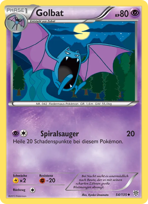 Golbat, Plasma-Sturm No. 54