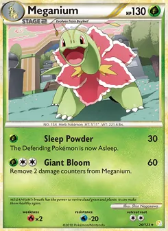 Meganium, HeartGold SoulSilver Nº 26 Normal