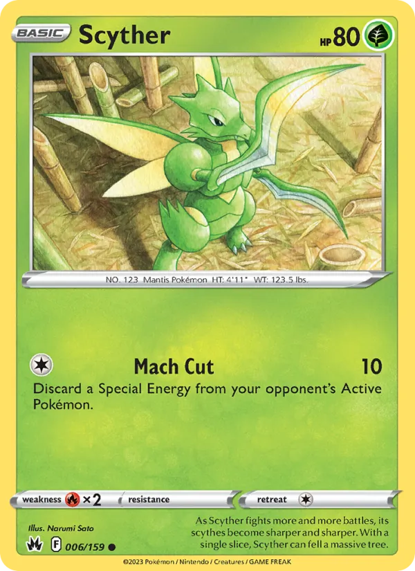 Scyther, Crown Zenith Nº 006