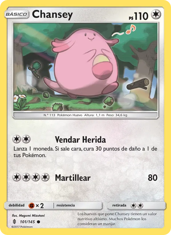 Chansey, Albor de Guadianes Nº 101