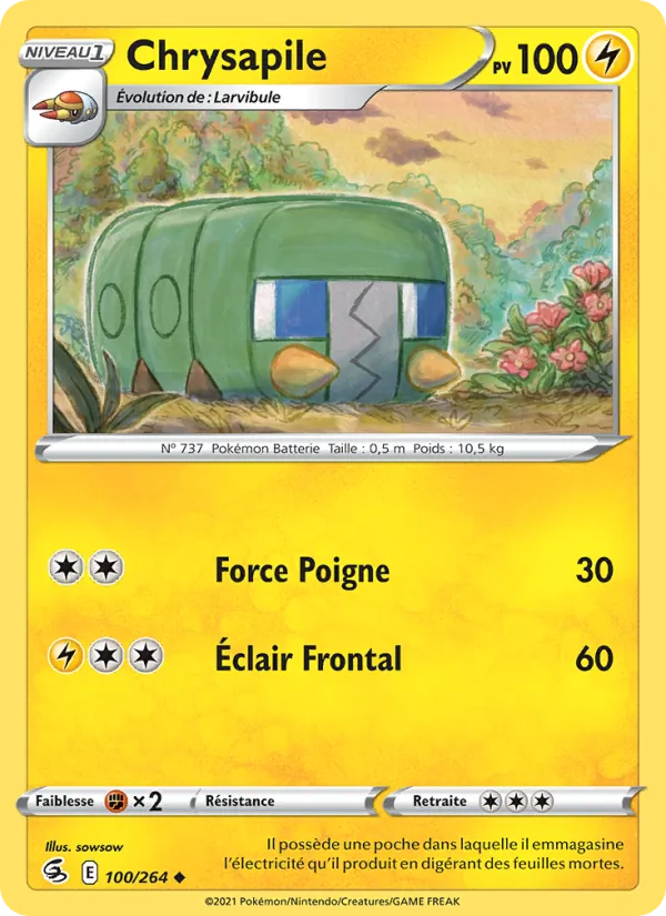 Chrysapile, Poing de Fusion No. 100