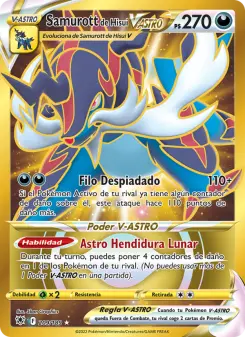 Samurott de Hisui V-ASTRO, Resplandor Astral No. 209 Holo