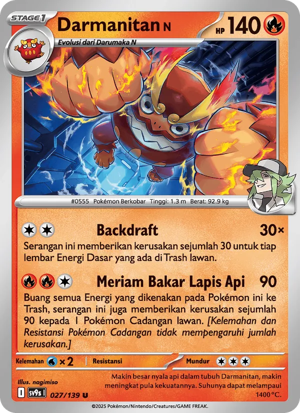 Darmanitan <N>, Ikatan Takdir Nº 027