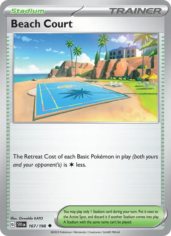 Beach Court, Scarlet & Violet No. 167